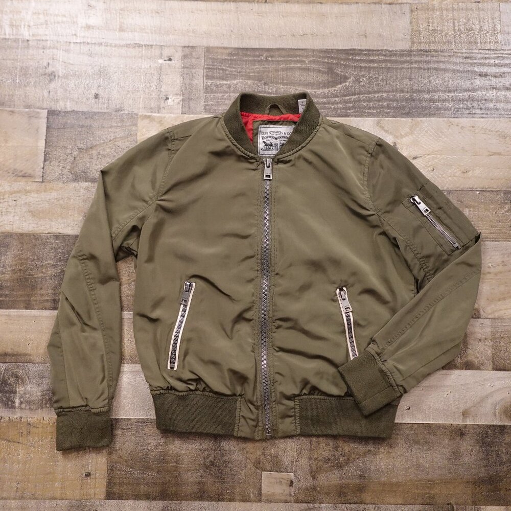 Levi's Bomber Jacket‎ – Boys' Size Large green Olive